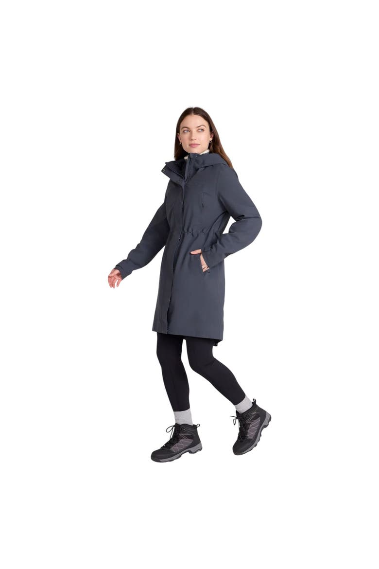Womens/ladies Harbour Waterproof Parka Jacket, Alternate, color, Charcoal