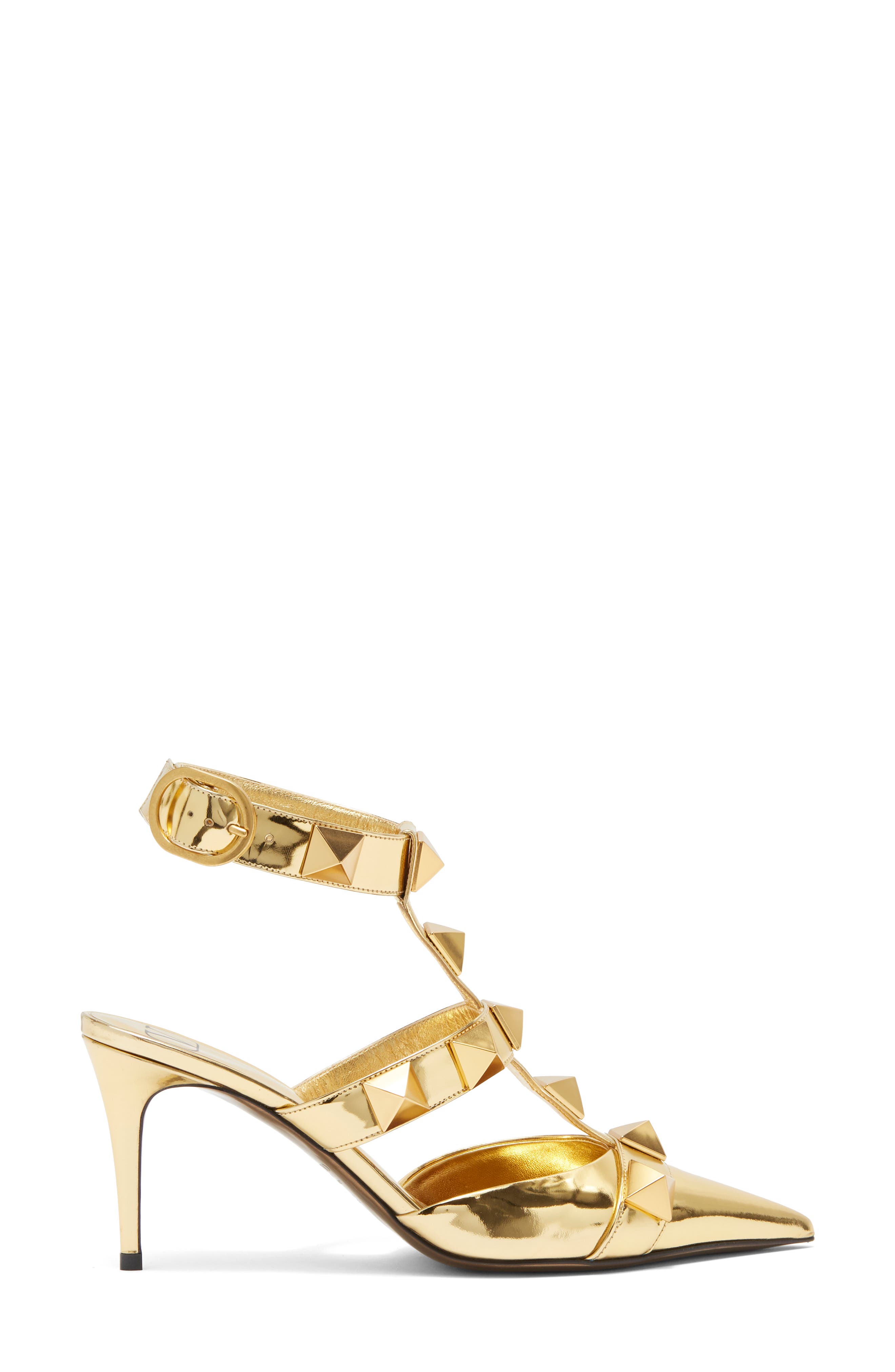 Valentino Garavani Rockstud Strappy Pointed Toe Pump, Alternate, color, 
