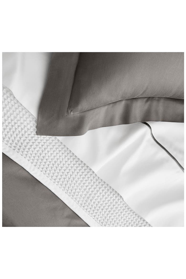 Signature Hemmed Duvet Set, Alternate, color, STONE