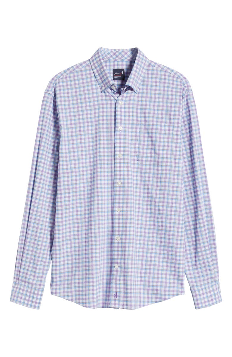 johnnie-O Hughes Check Performance Button-Down Shirt, Alternate, color, 