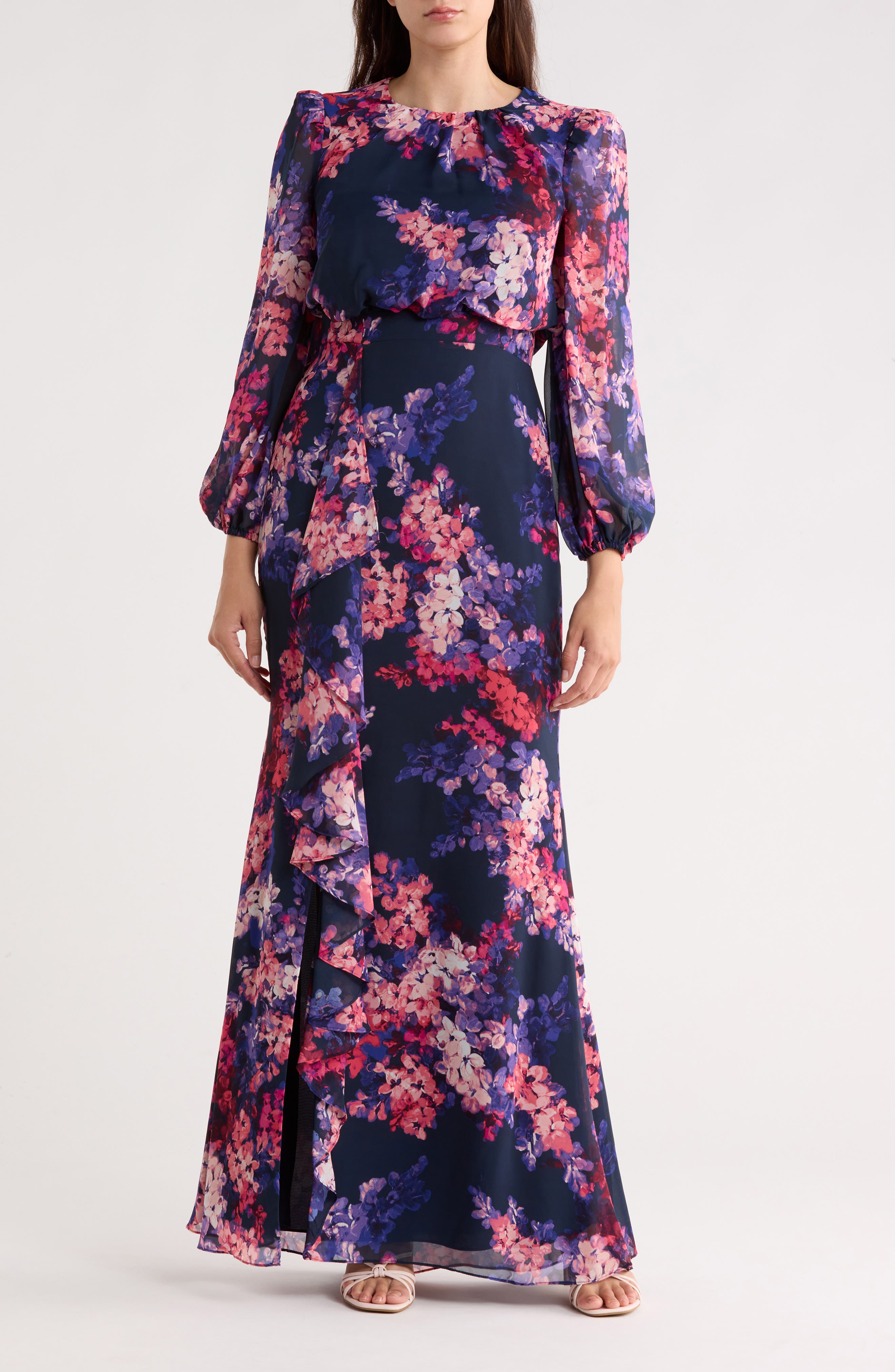 Eliza J Long Sleeve Maxi Dress