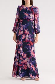 Eliza J Long Sleeve Maxi Dress