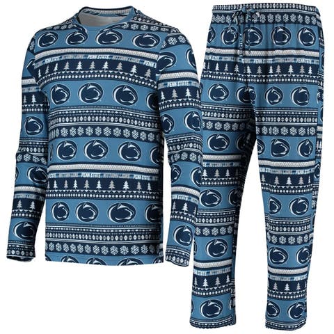 Men
s Concepts Sport Navy Penn State Nittany Lions Ugly Sweater Knit Long Sleeve Top and Pant Set
