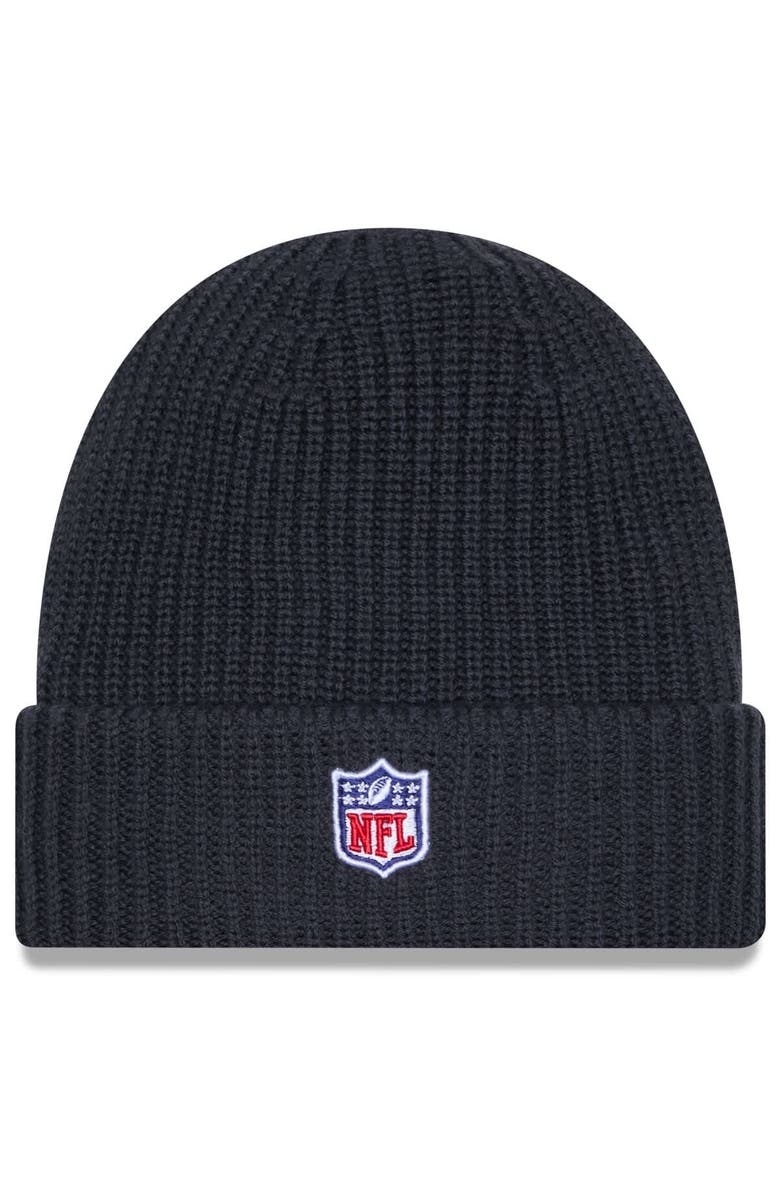 New Era Men's New Era Charcoal Cleveland Browns 2025 Sideline Cold Weather Cuffed Knit Hat, Alternate, color, Charcoal