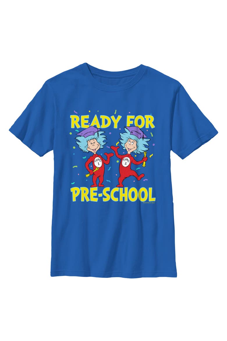 Boy's Dr. Seuss Ready For Pre-School  Graphic T-Shirt, Main, color, Royal Blue