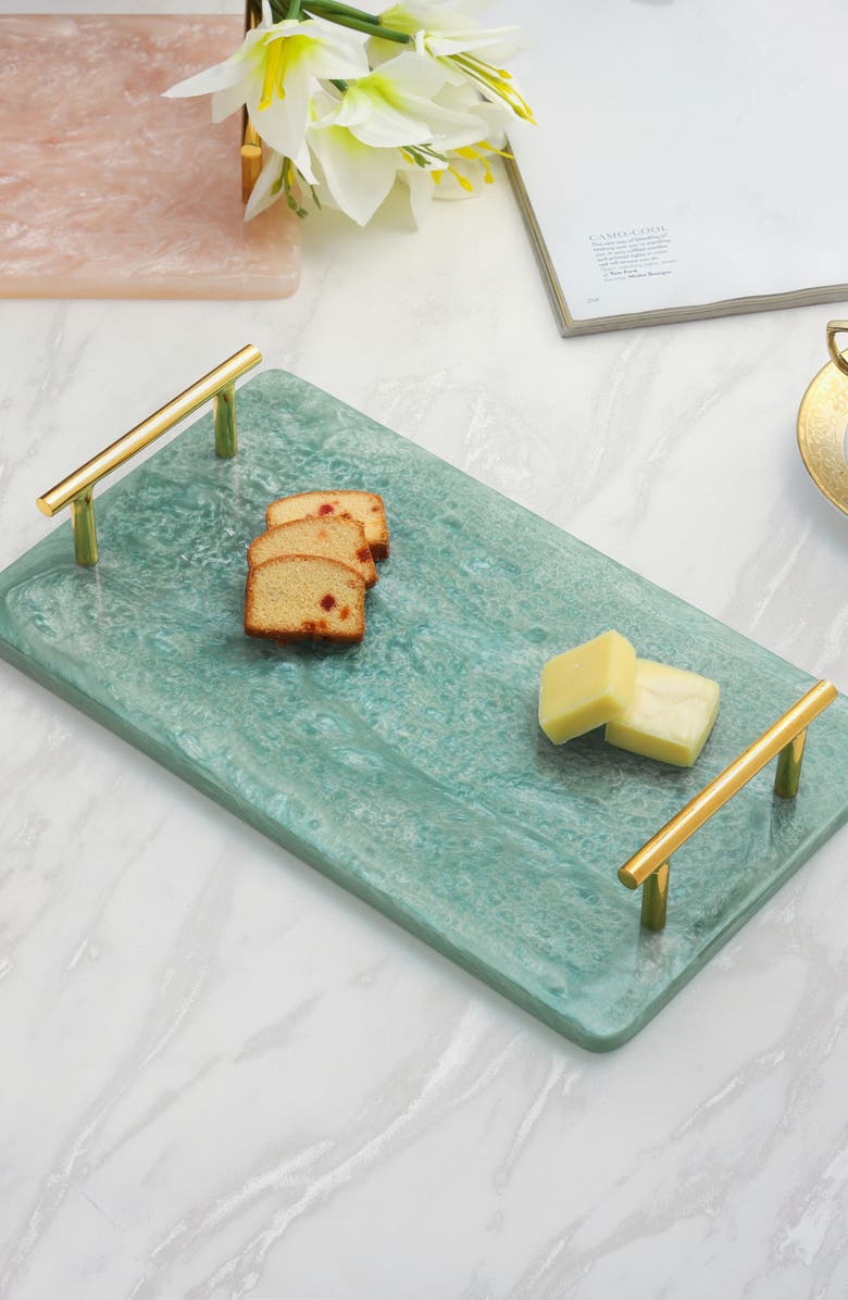 Tiramisu Resin Serving Board, Alternate, color, Blue