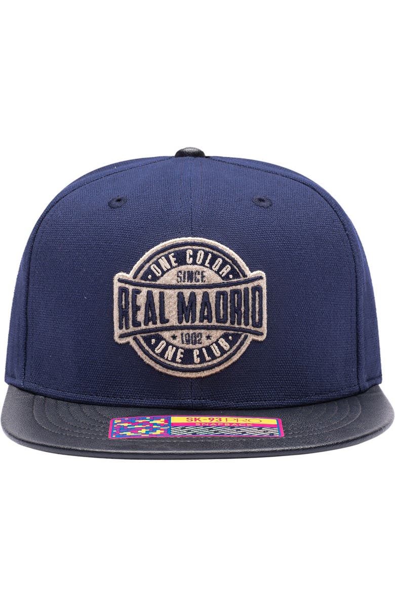 FAN INK Men's Navy Real Madrid Swatch Snapback Hat, Alternate, color, 