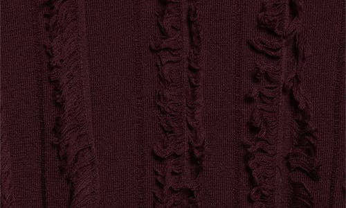 Zankov Nico Fringe Stripe Merino Wool Turtleneck Sweater In Brown