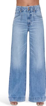 Pistola Lana Double Button Wide Leg Jeans