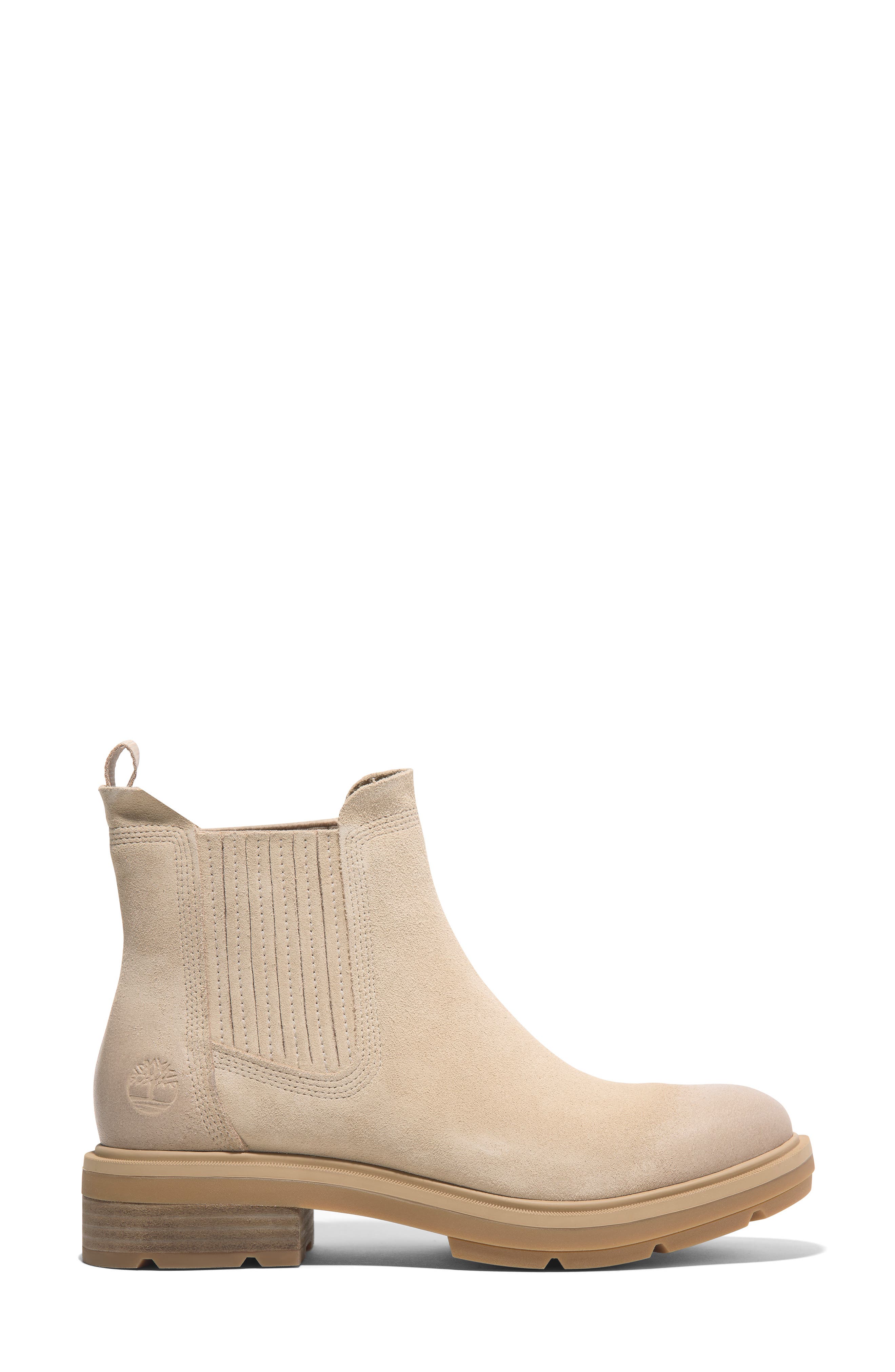 Timberland Brimfield Chelsea Boot, Alternate, color, Light Beige Suede