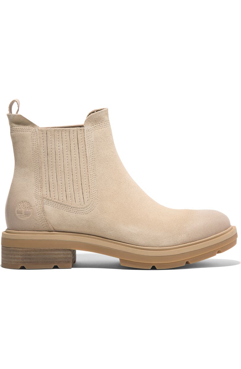 Timberland Brimfield Chelsea Boot, Alternate, color, Light Beige Suede