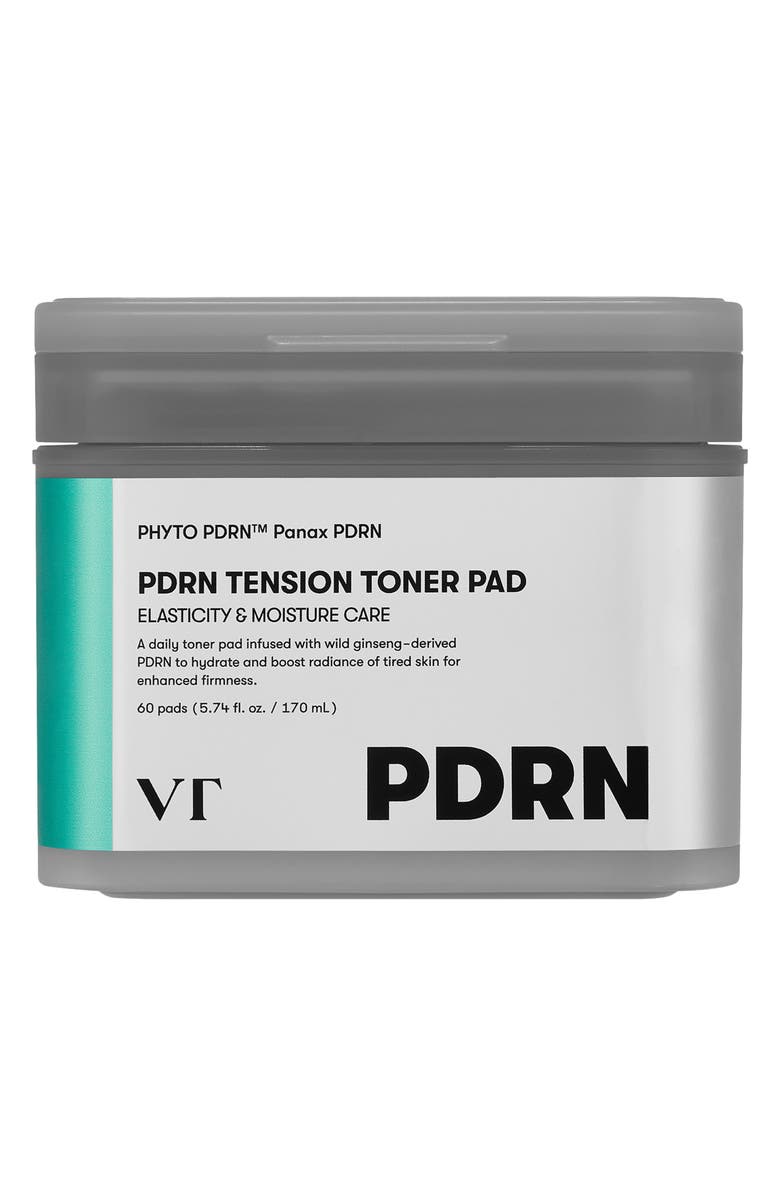 VT COSMETICS PDRN Tension Toner Pad, Main, color, Grey