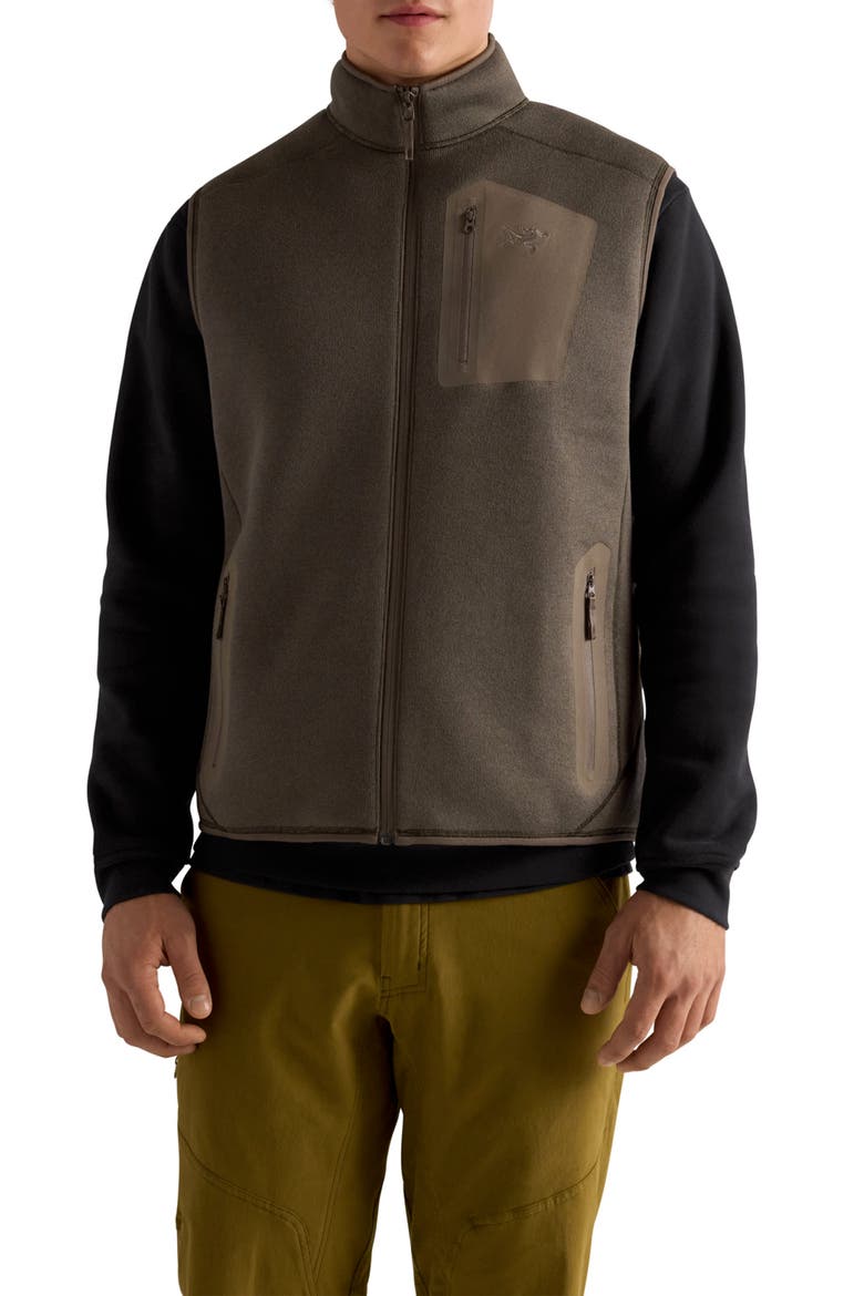 Covert Performance Fleece Vest, Main, color, MONGOOSE HEATHER