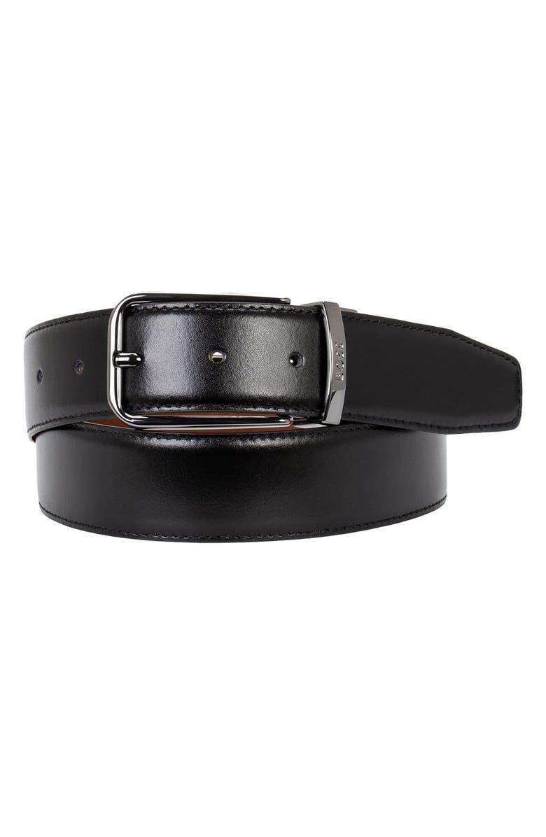 BOSS Ochuck Leather Belt, Main, color,