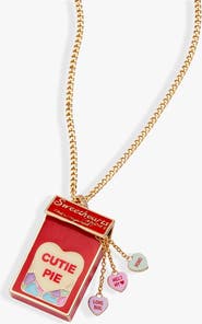 Alex and Ani Sweethearts® Box Locket And Heart Charm Necklace