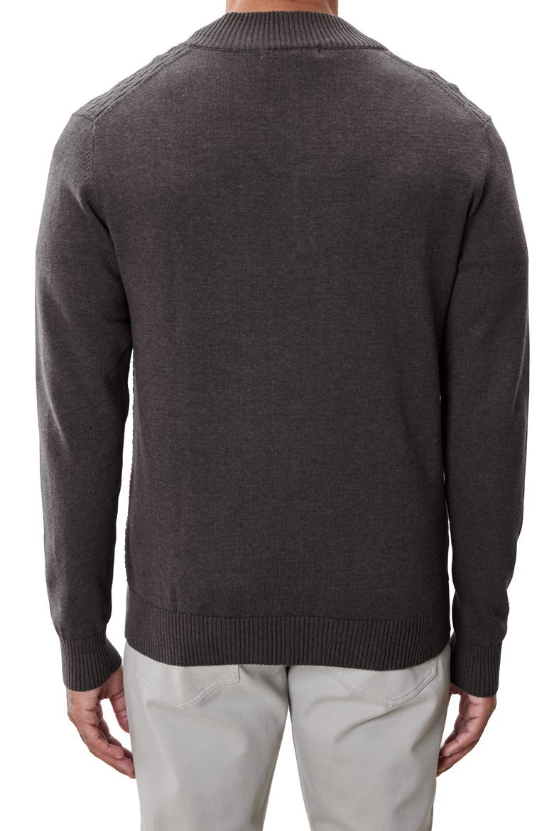 Gellar Half Zip Sweater, Alternate, color, CHARCOAL