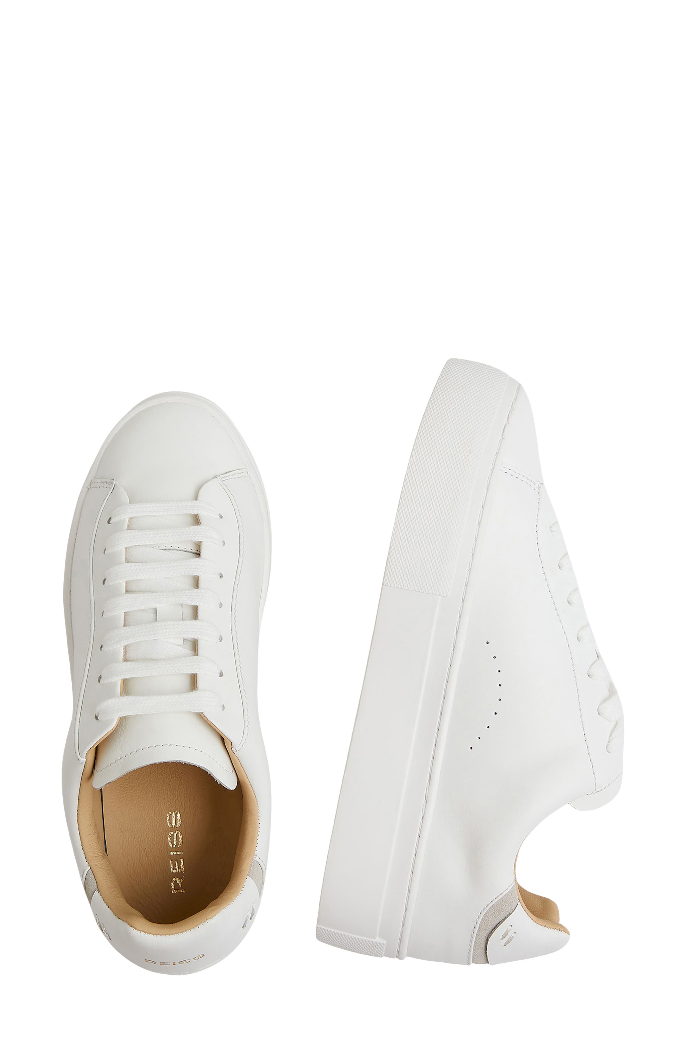 Reiss Francesca Platform Sneaker, Alternate, color, White