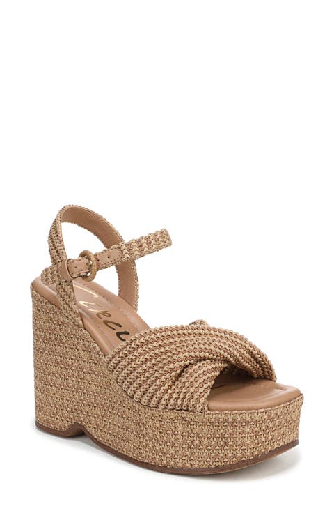 Joanne Ankle Strap Platform Wedge Sandal (Women)
