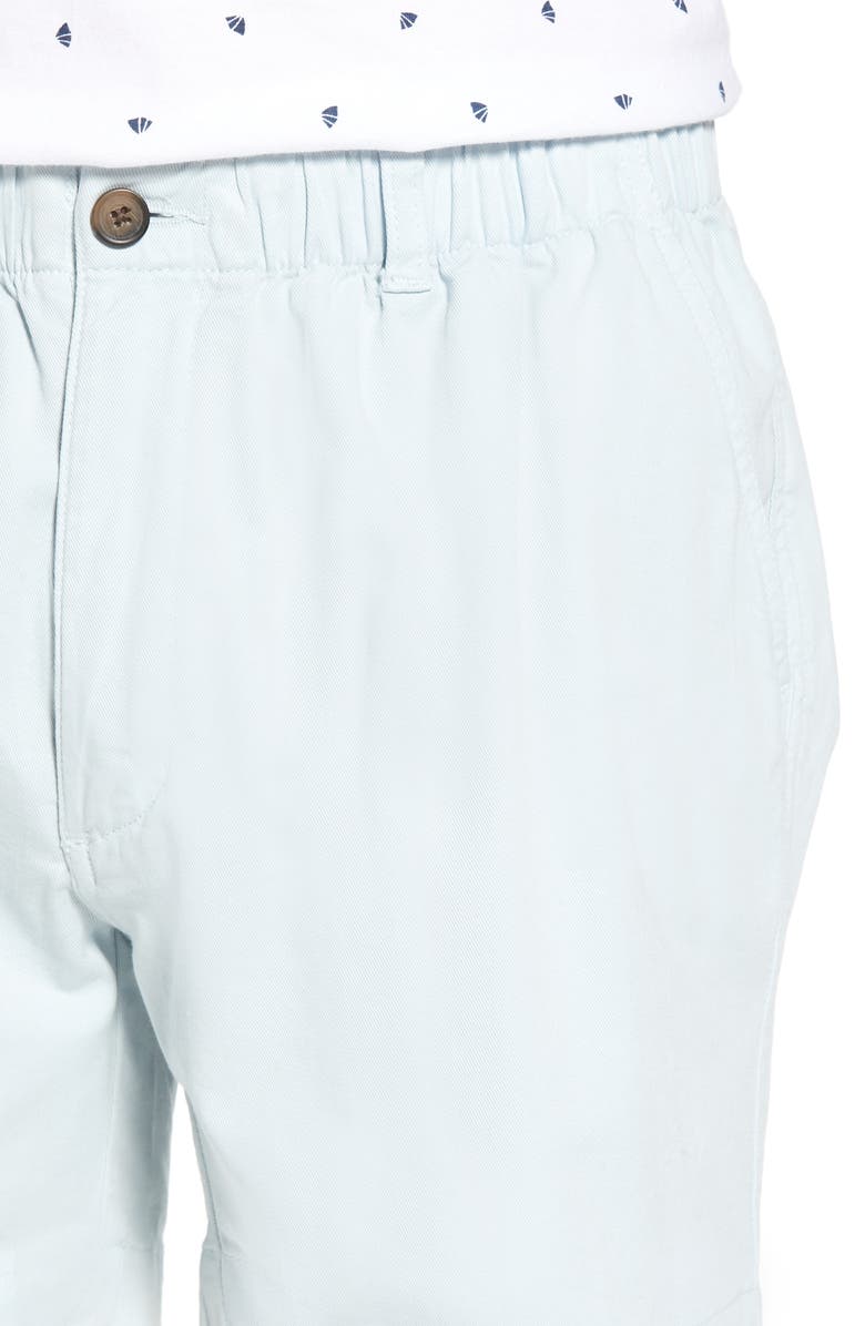 Vintage 1946 Snappers Elastic Waist 5.5 Inch Stretch Shorts, Alternate, color, Sky