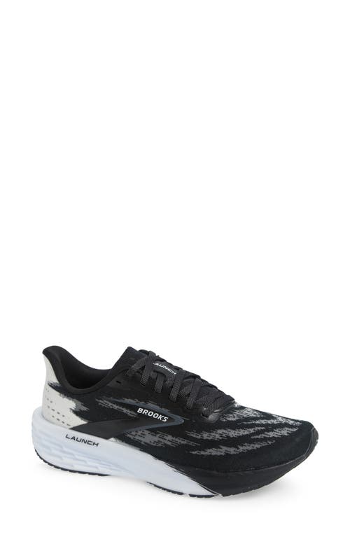 Brooks Launch 11 Running Shoe In Black/white