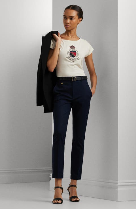 パンツ PAROSH Women Straight Pants D230751846 Blue NVPANT50416-1_db365f51-26bb-