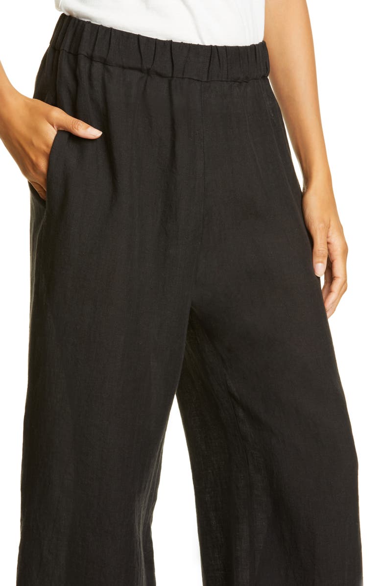 Jenni Kayne Elastic Waist Linen Pants, Alternate, color, 