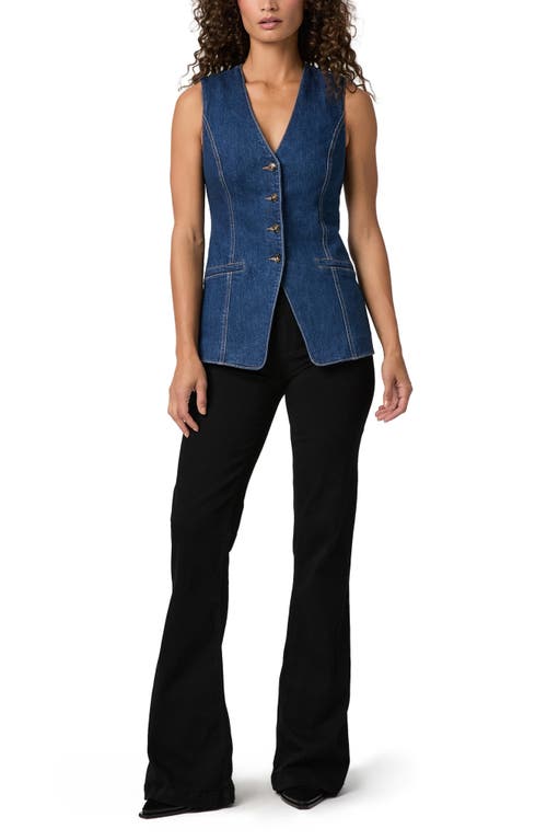 Paige Campanelli Denim Vest In Blue