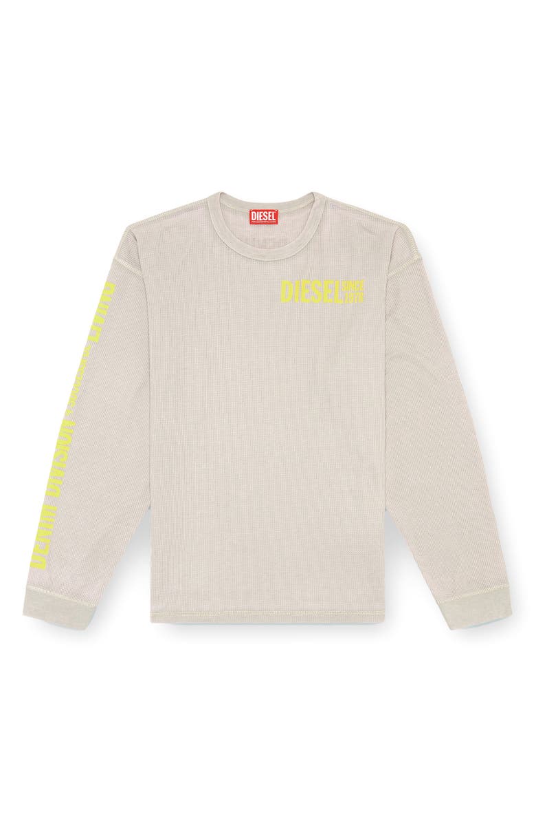 DIESEL<sup>®</sup> T-Burn XT Long Sleeve Waffle Knit T-Shirt, Alternate, color, 