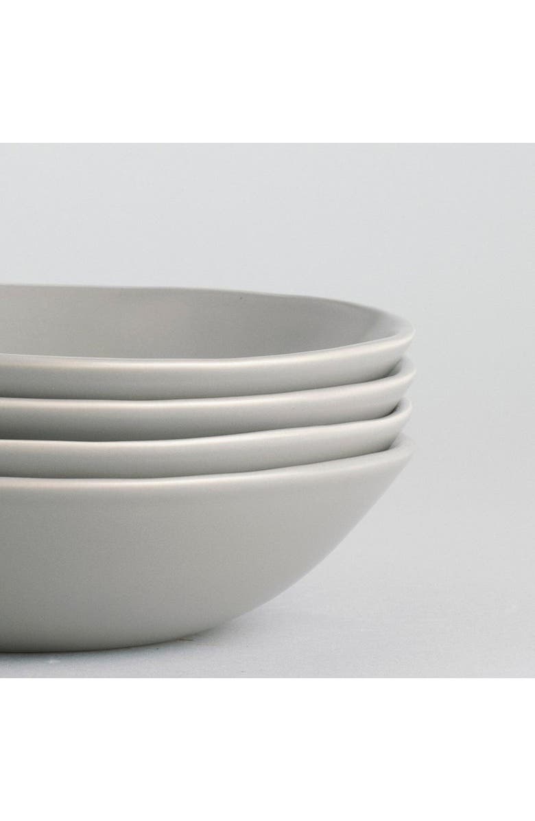 Fable The Pasta Set of 4 Bowls, Alternate, color, Dove Grey