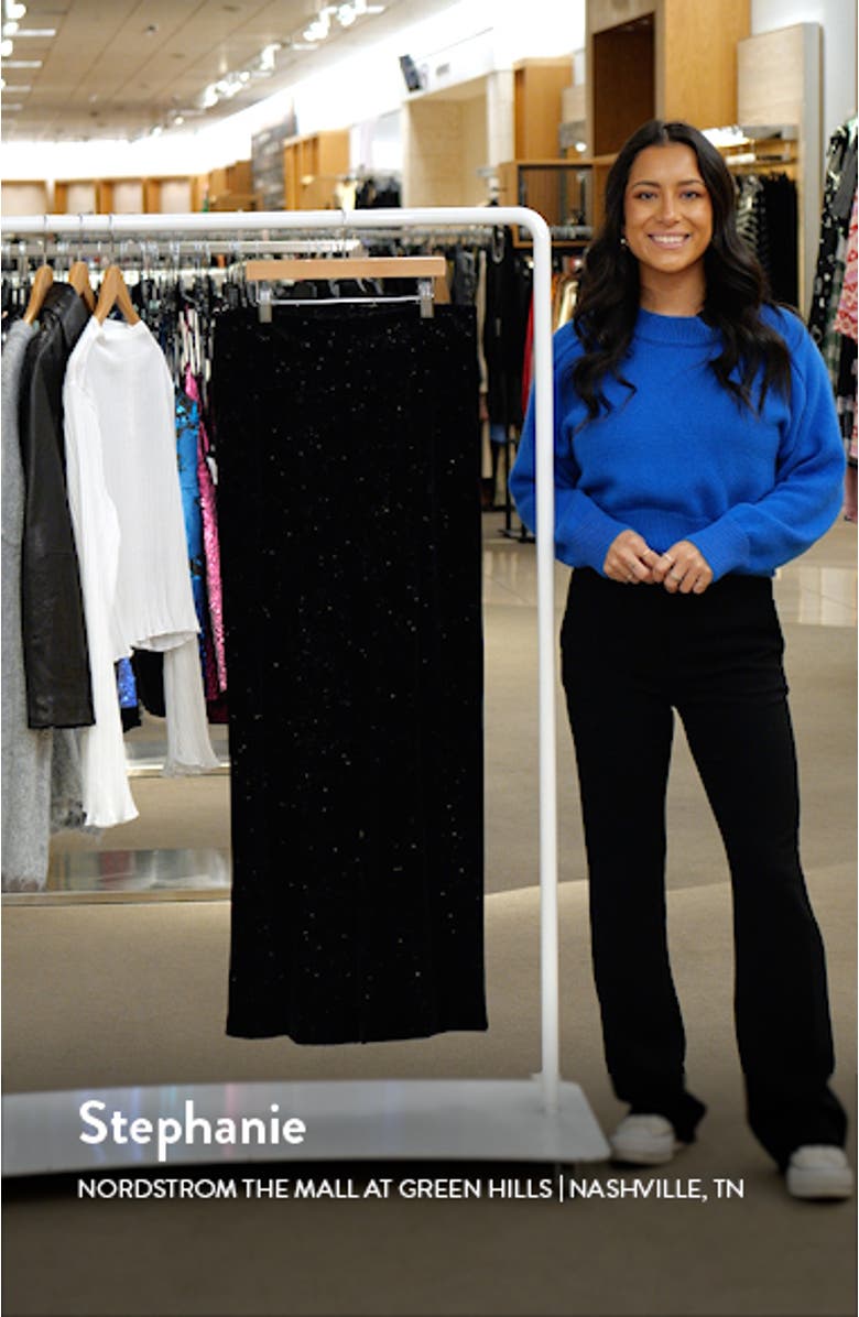 Sparkle Slim Fit Velvet Trousers, sales video thumbnail