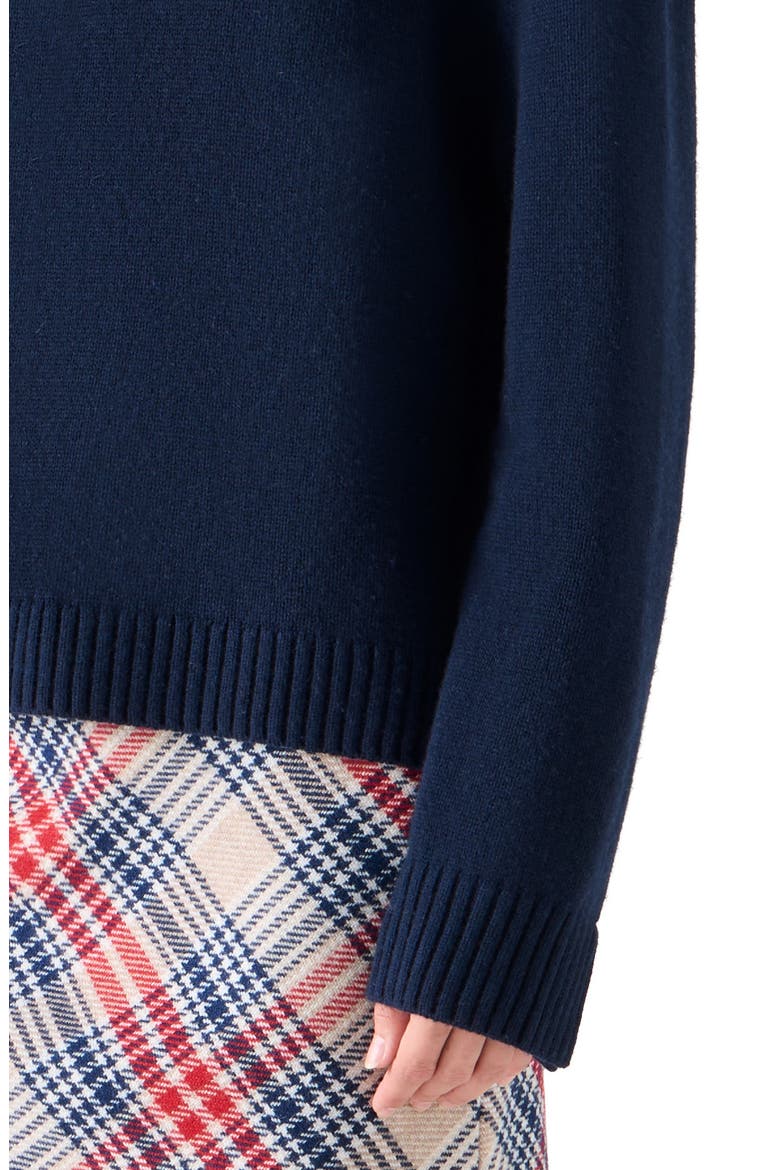 Chunky Knit Polo Sweater, Alternate, color, NAVY