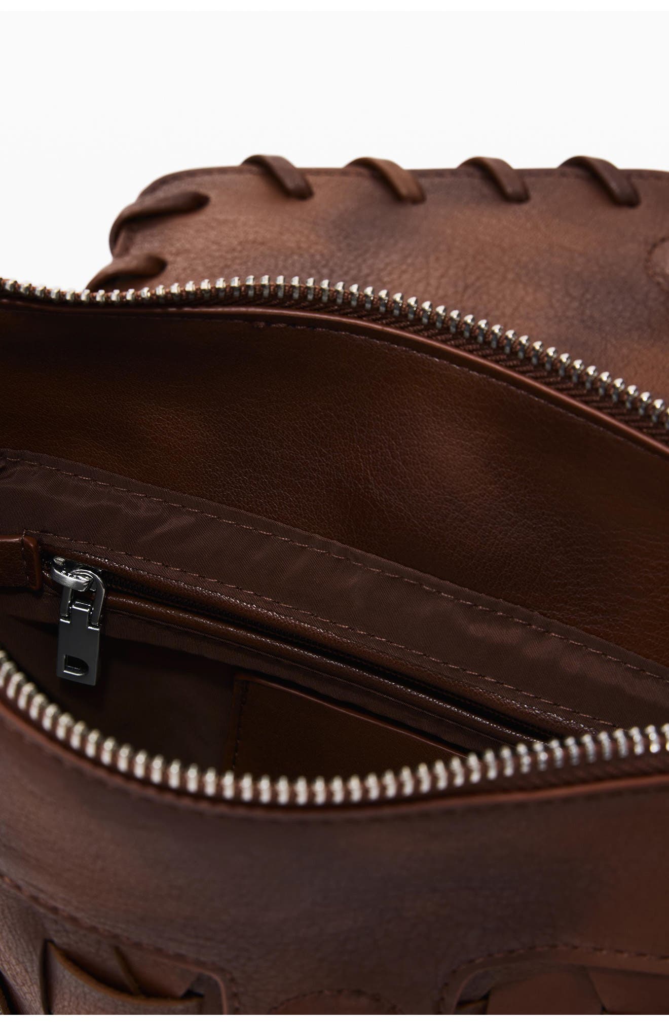 Desigual Small Woven Handbag, Alternate, color, 