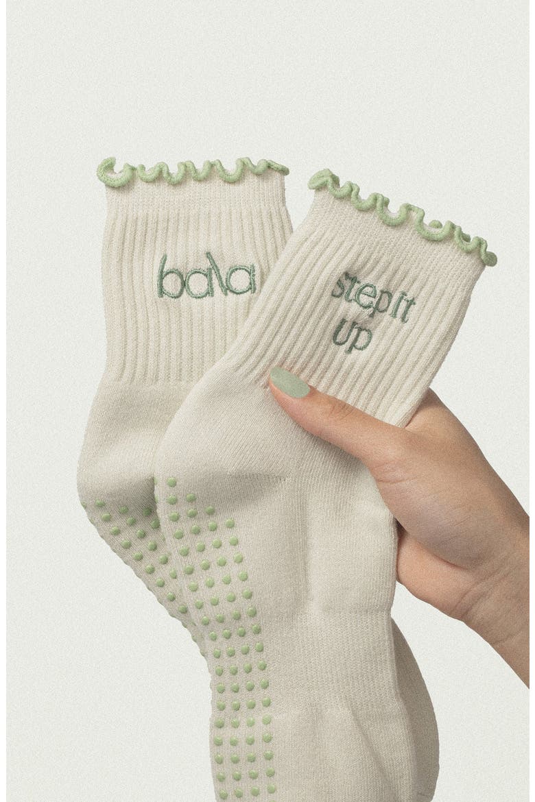 The Frilly Sock, Alternate, color, Sage