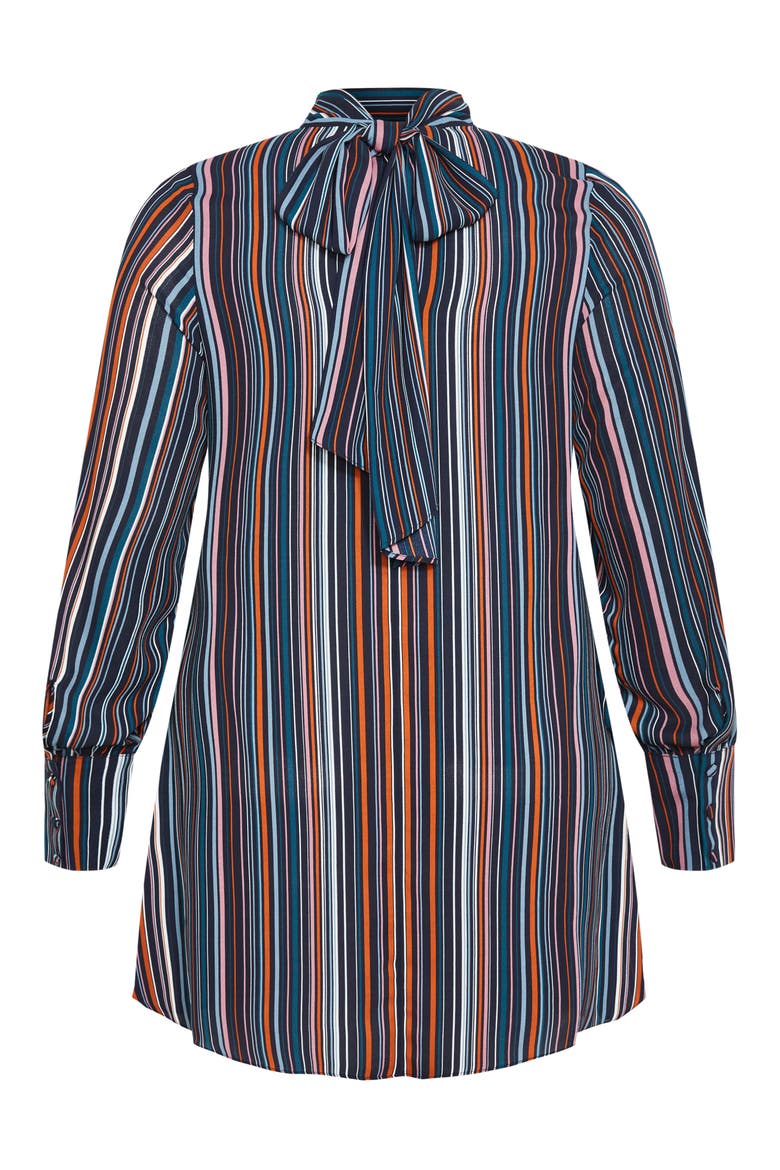 Illusion Stripe Tunic Top, Alternate, color, MIDNIGHT STRIPE