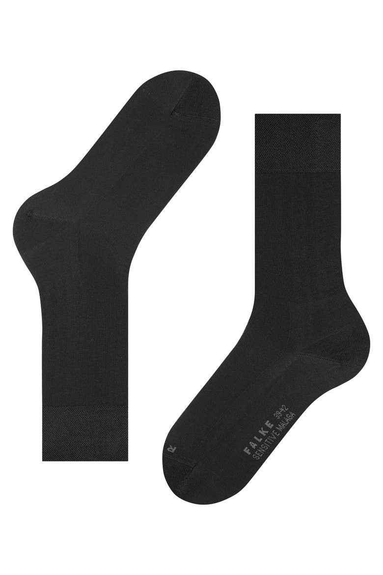 Sensitive Malaga Socks for Diabetics, Alternate, color, Black