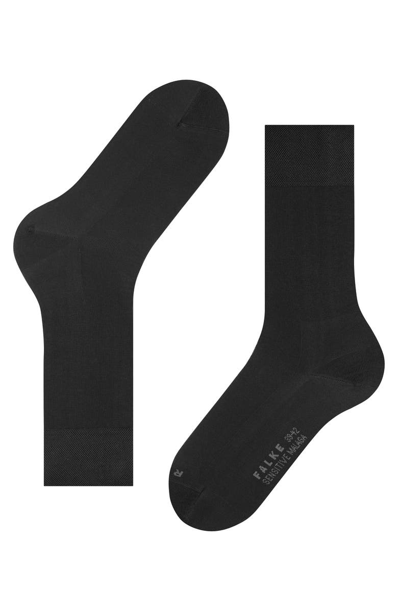 Falke Sensitive Malaga Socks for Diabetics, Alternate, color, Black