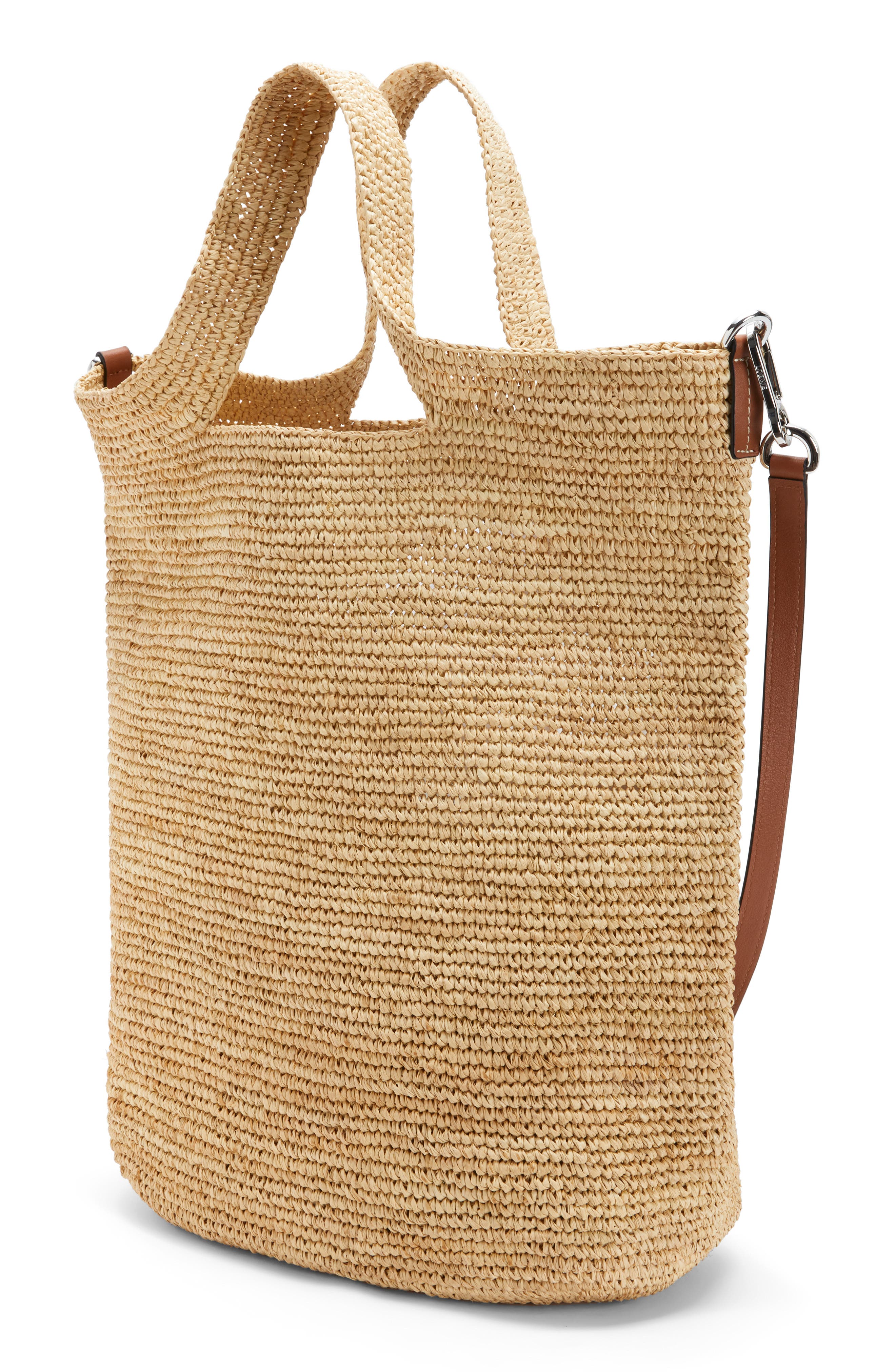 Loewe x Paula's Ibiza Raffia Slit Bag, Alternate, color, 