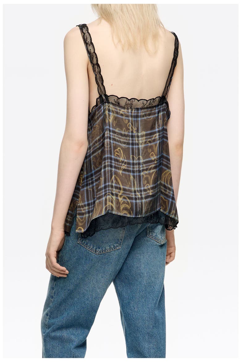 Ikatmix Lace Double-Layer Vest Top, Alternate, color, IKATMIX BLUE