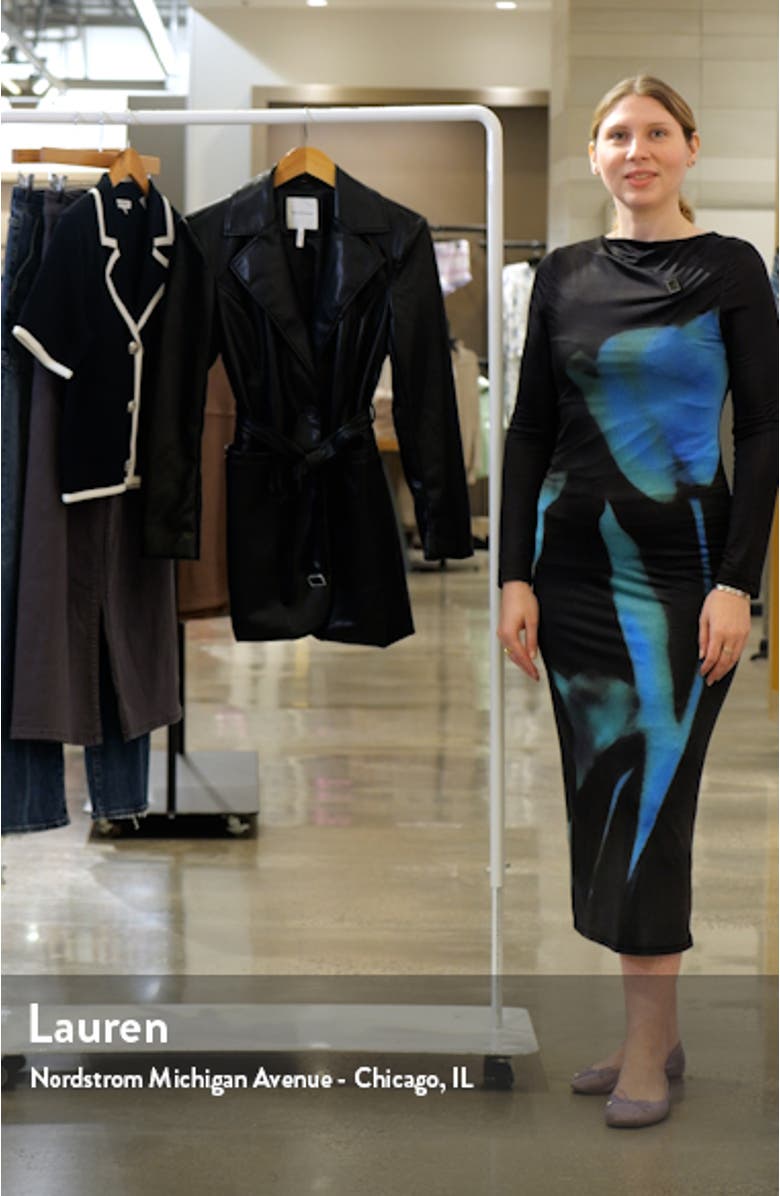 Faux-Ever Leather<sup>™</sup> Strong Shoulder Belted Blazer, sales video thumbnail