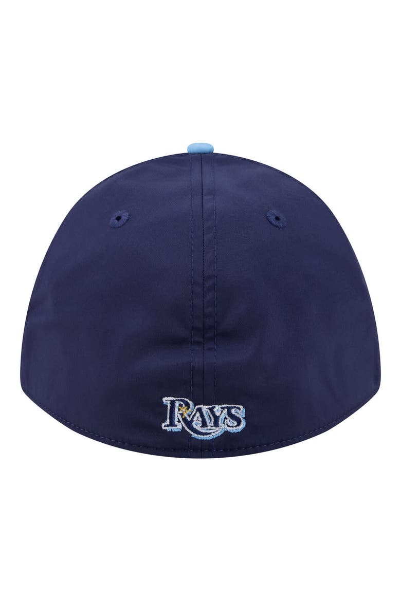 Men's New Era Navy/Light Blue Tampa Bay Rays Rope M-Crown A-Frame 39THIRTY Flex Hat, Alternate, color, Navy
