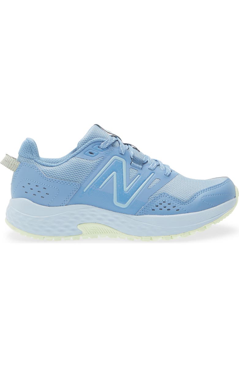 New Balance 410v8 Trail Sneaker, Alternate, color, Blue Laguna/ Light Blue Chrome