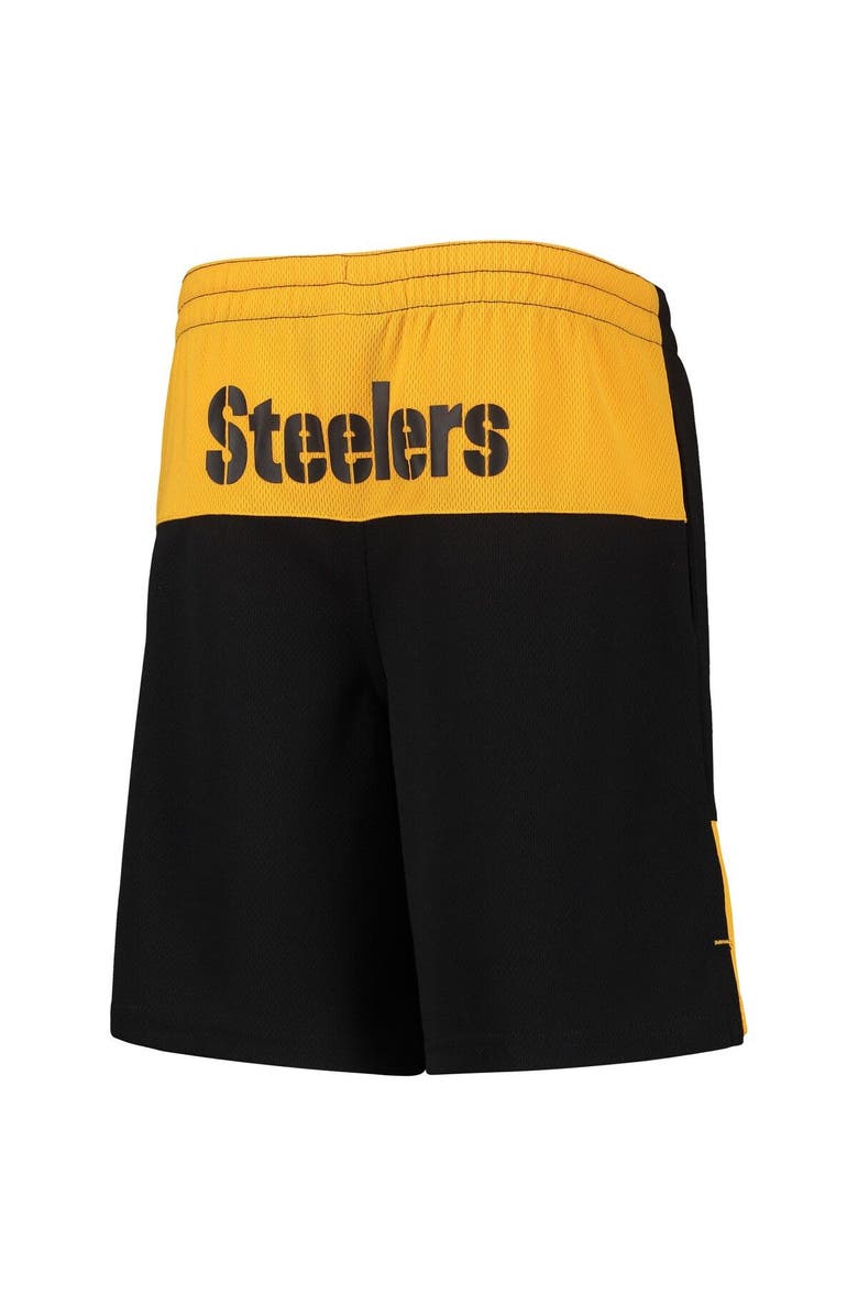 Outerstuff Youth Najee Harris Black Pittsburgh Steelers Name & Number Player Shorts, Alternate, color, 