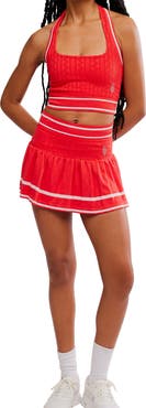Free People FP Movement Advantage Halter Top & Miniskirt Set