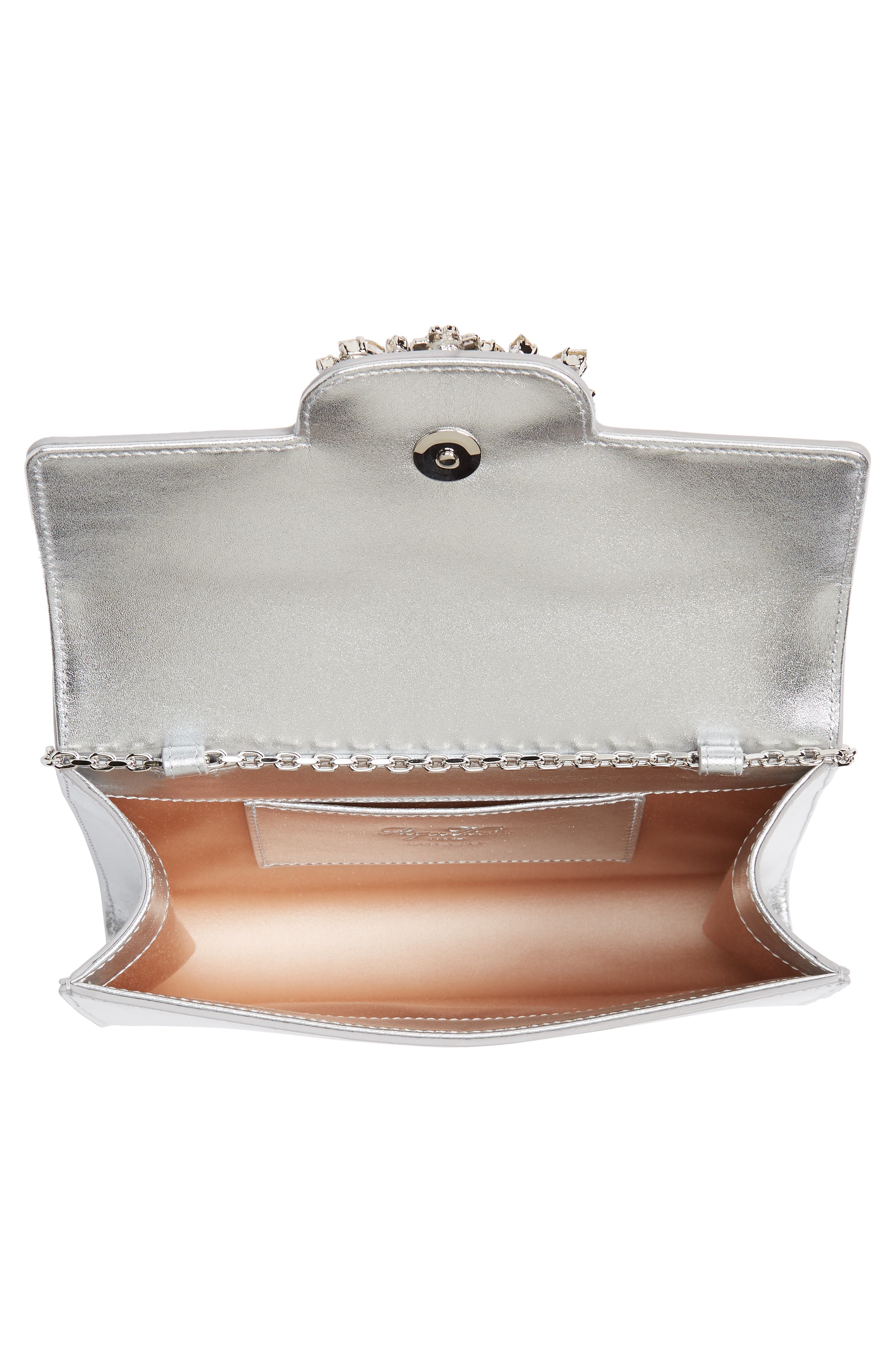 Roger Vivier Bouquet Strass Envelope Clutch, Alternate, color, 