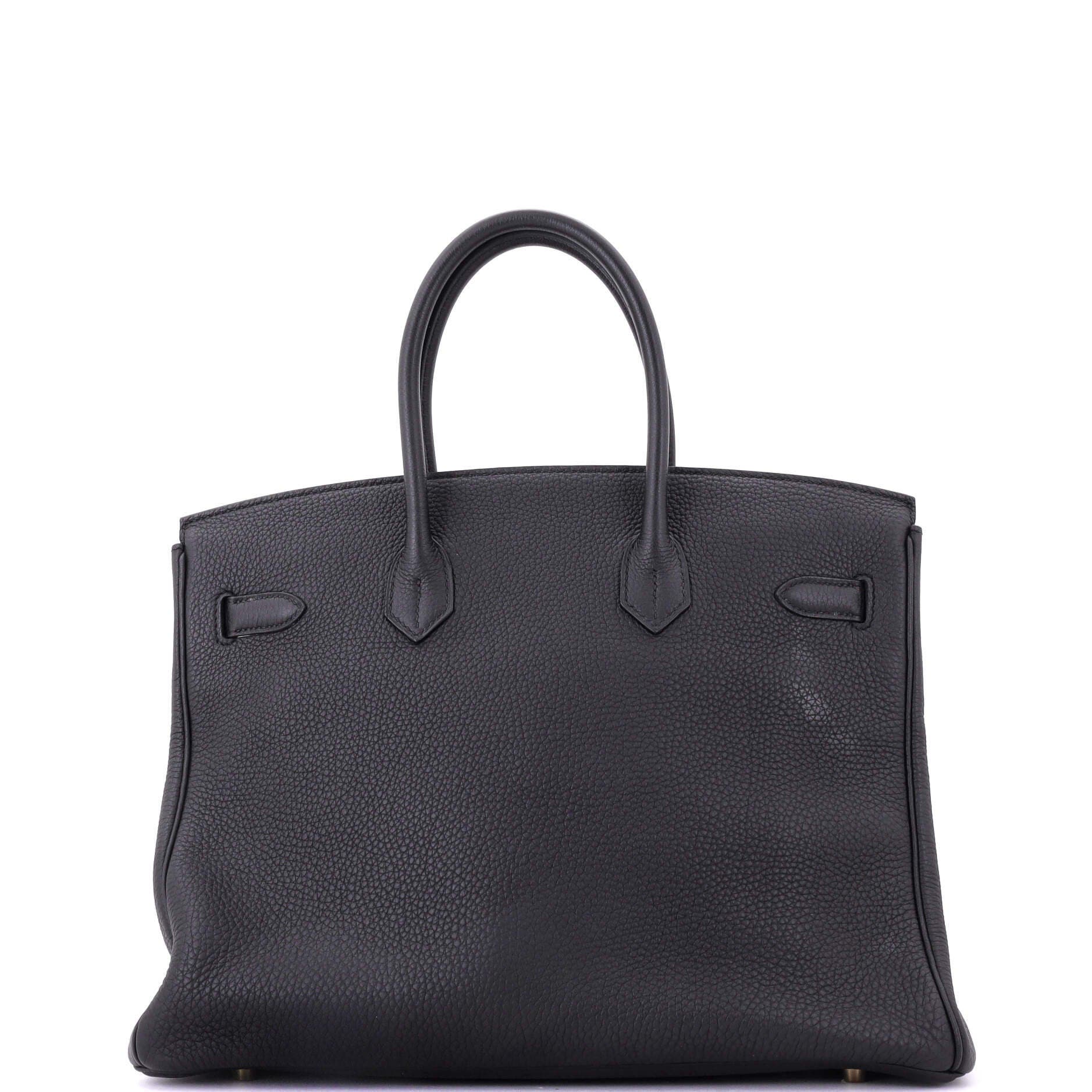 Pre-Owned Hermes Birkin Handbag Black Togo with Gold Hardware 35, Alternate, color, 