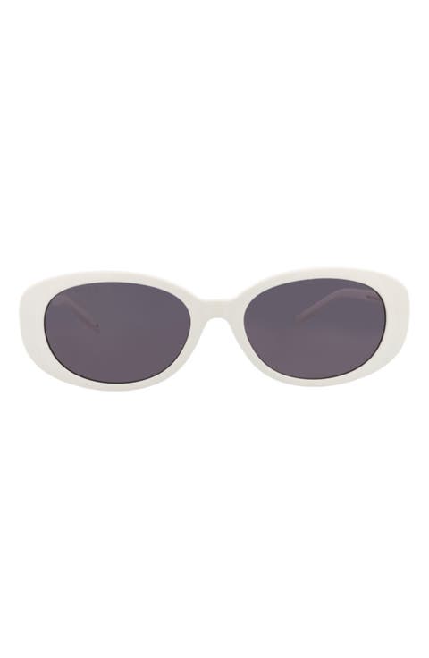 55mm Oval Sunglasses
