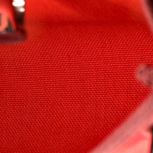 Pre-owned Hermes Hermes Herbag Zip Toile And Leather 20 In Red
