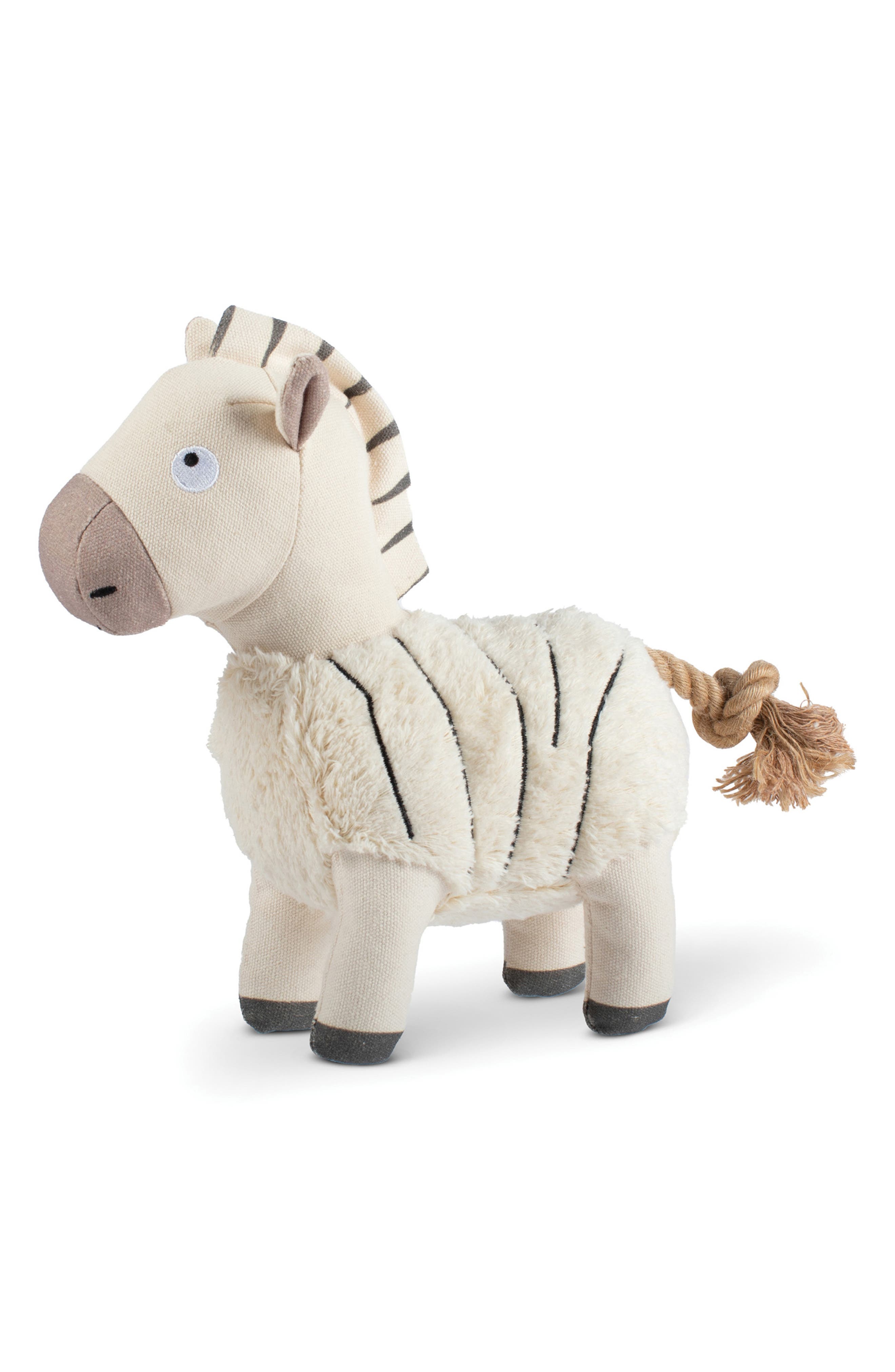 Fringe Studio Earned My Stripes Pet Toy in White 