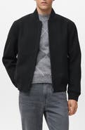 MANGO Zip-Up Bomber Jacket