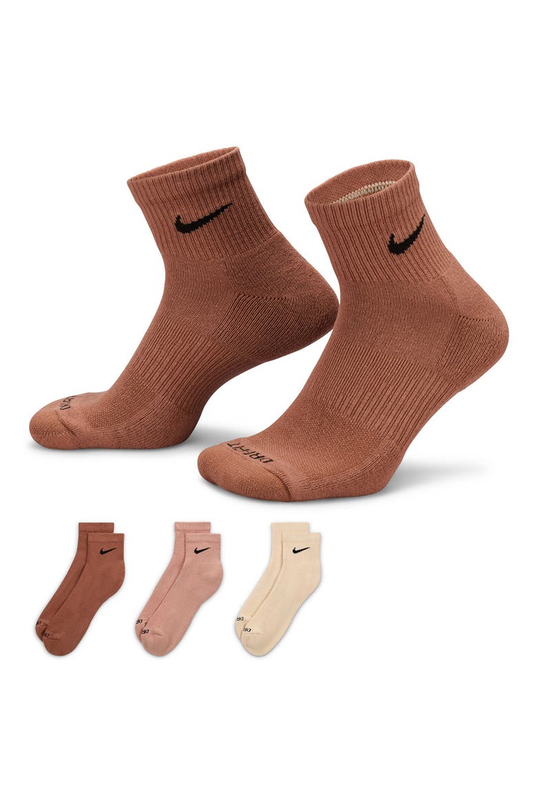 3-Pack Dri-FIT Everyday Plus Cushioned Ankle Socks, Alternate, color, 968 MLTCLR
